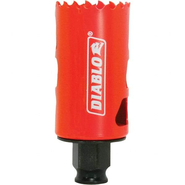 Freud - 1-1/2" Diam, 2-3/8" Cutting Depth, Hole Saw - Bi-Metal Saw, Toothed Edge - Apex Tool & Supply