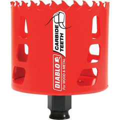 Freud - 3" Diam, 2-3/8" Cutting Depth, Hole Saw - Carbide-Tipped Saw, Toothed Edge - Apex Tool & Supply