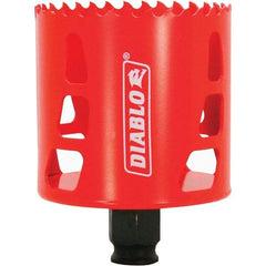 Freud - 2-11/16" Diam, 2-3/8" Cutting Depth, Hole Saw - Bi-Metal Saw, Toothed Edge - Apex Tool & Supply