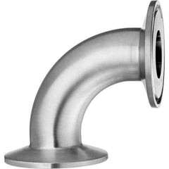 Value Collection - Sanitary Stainless Steel Pipe Fittings Type: 90 Elbow Style: Quick-Clamp - Apex Tool & Supply