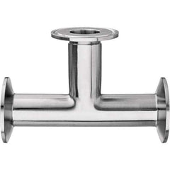 Value Collection - Sanitary Stainless Steel Pipe Fittings Type: Tee Style: Quick-Clamp - Apex Tool & Supply
