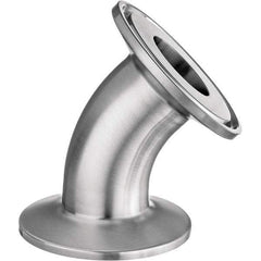 Value Collection - Sanitary Stainless Steel Pipe Fittings Type: 45 Elbow Style: Quick-Clamp - Apex Tool & Supply