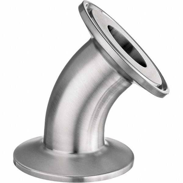 Value Collection - Sanitary Stainless Steel Pipe Fittings Type: 45 Elbow Style: Quick-Clamp - Apex Tool & Supply