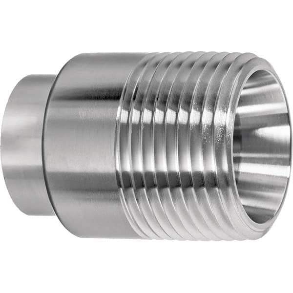 Value Collection - Sanitary Stainless Steel Pipe Fittings Type: Male Straight Style: Butt Weld - Apex Tool & Supply