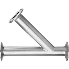 Value Collection - Sanitary Stainless Steel Pipe Fittings Type: 45 Elbow Style: Quick-Clamp - Apex Tool & Supply