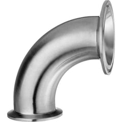 Value Collection - Sanitary Stainless Steel Pipe Fittings Type: 90 Elbow Style: Quick-Clamp - Apex Tool & Supply