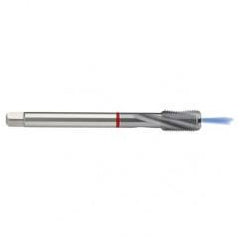 M6x1.0 6HX 3-Flute PM Cobalt Red Ring Semi-Bottoming 15 degree Spiral Flute Tap-TiCN - Apex Tool & Supply