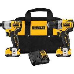DeWALT - Cordless Tool Combination Kits Voltage: 12 Tools: Brushless Cordless Drill; Impact Driver - Apex Tool & Supply