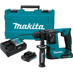 Makita - 12 Volt 9/16" Keyless Chuck Cordless Hammer Drill - 0 to 4,900 BPM, 0 to 850 RPM, Reversible - Apex Tool & Supply