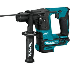 Makita - 12 Volt 5/8" Keyless Chuck Cordless Rotary Hammer - 0 to 4,800 BPM, 0 to 680 RPM, Reversible - Apex Tool & Supply