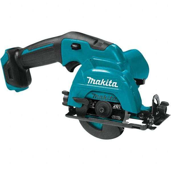 Makita - 12 Volt, 3-3/8" Blade, Cordless Circular Saw - 1,500 RPM, Lithium-Ion Batteries Not Included - Apex Tool & Supply