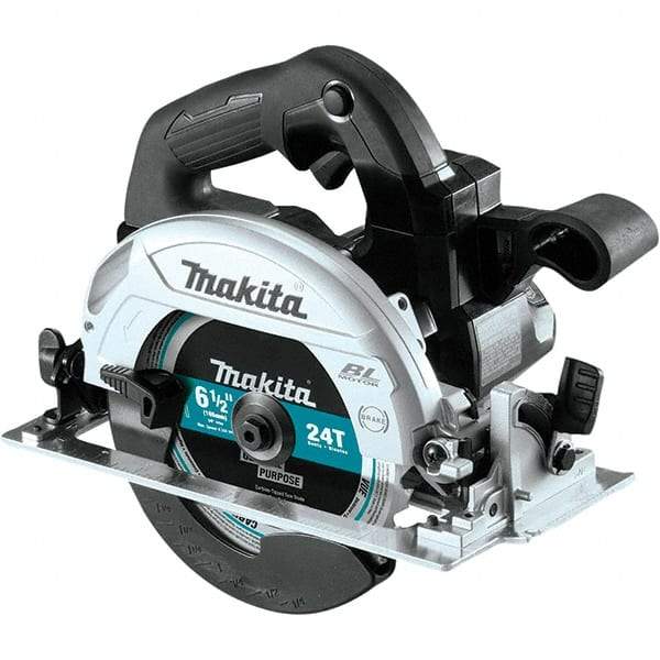 Makita - 18 Volt, 6-1/2" Blade, Cordless Circular Saw - 5,000 RPM, Lithium-Ion Batteries Not Included - Apex Tool & Supply