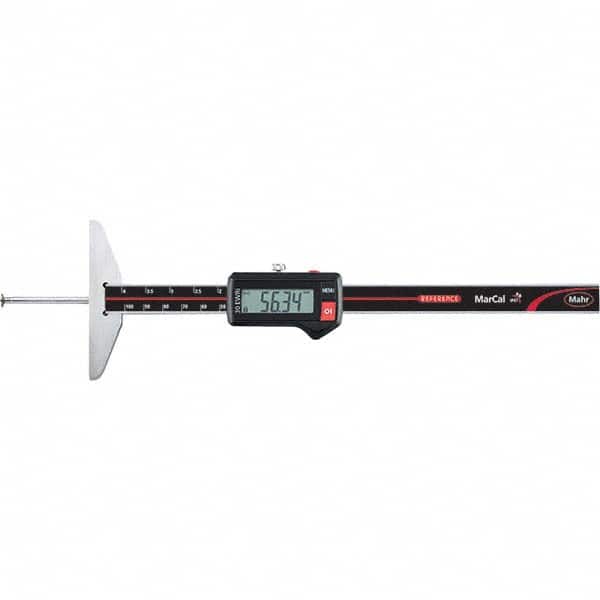 Mahr - Electronic Depth Gages Minimum Measurement (mm): 0.01 Minimum Measurement (Decimal Inch): 0.0000 - Apex Tool & Supply