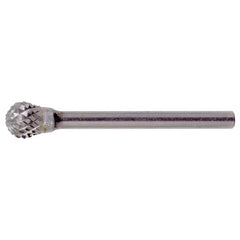 SD-5 Double Cut Solid Carbide Bur-Ball Shape - Exact Industrial Supply