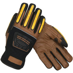 ‎120-4150/XL All Purp Work Gloves - Maximum Safety - Kevlar Lined - Goat Leather Palm - TPR on Fingers - EN4 - Exact Industrial Supply
