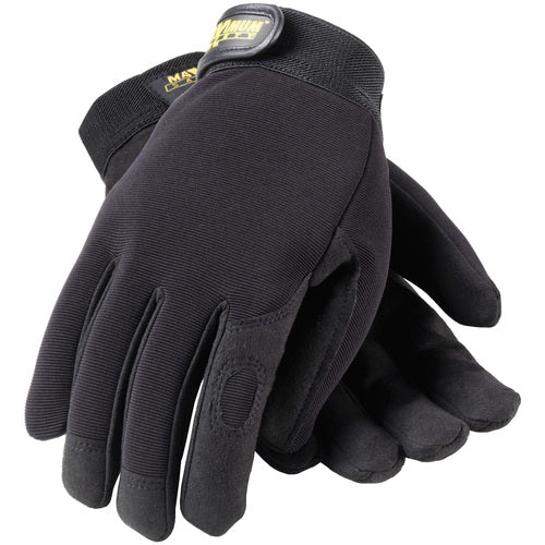 120-MX2805/M Mechanics Gloves - Professional Mechanic's Gloves - Black - Exact Industrial Supply