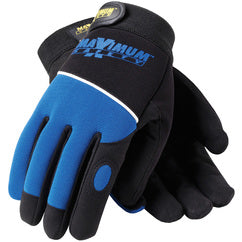 120-MX2830/M Mechanics Gloves - Professional Mechanic's Gloves - Black and Bl. - Apex Tool & Supply