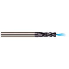 Harvey Tool - M3 X 0.5 Internal/External 0.5mm Pitch 1/8" Shank 3-Flute Solid Carbide Helical Flute Thread Mill - Exact Industrial Supply