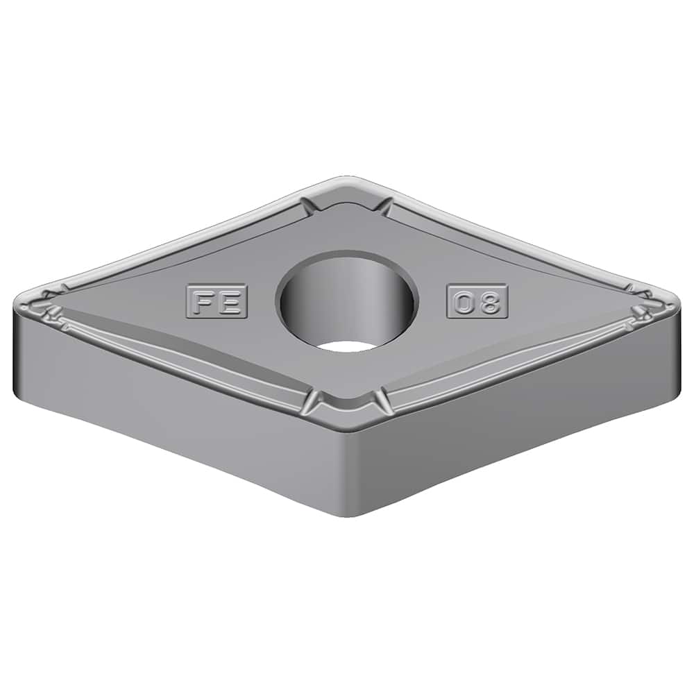 DNMG440.5EFE AC8035P Carbide Turning Insert Absotech Finish, 0.6102″ Long, 1/2″ Inscribed Circle, 0.0079″ Corner Radius, 1/4″ Thick, 55° Included Angle, Series AC8000P