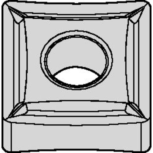 SNMP 433 Hi-Double Positive|P WS25PT, 3/64″ Corner Radius, 3/16″ Thick, 1/2″ Inscribed Circle, TiAlN, Square, Turning Indexable Insert - Apex Tool & Supply