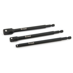 3 Piece 6″ Long Socket Adapter Set - Apex Tool & Supply