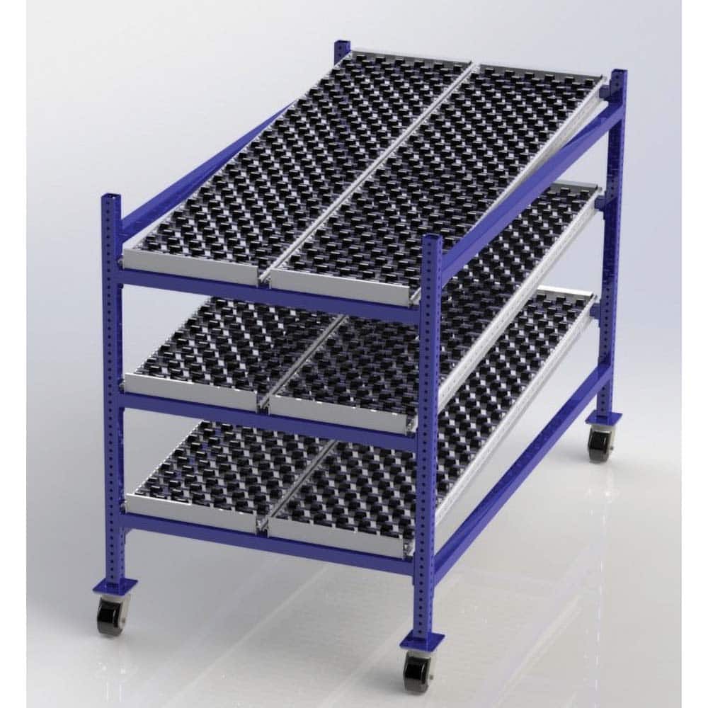 UNEX Manufacturing - Steel Shelving Type: Mobile Gravity Rack Starter or Add-On: Starter Unit - Apex Tool & Supply