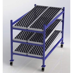 UNEX Manufacturing - Steel Shelving Type: Mobile Gravity Rack Starter or Add-On: Starter Unit - Apex Tool & Supply