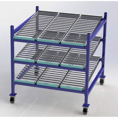 UNEX Manufacturing - Steel Shelving Type: Mobile Gravity Rack Starter or Add-On: Starter Unit - Apex Tool & Supply