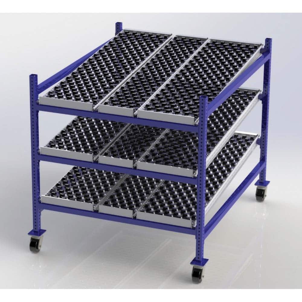 UNEX Manufacturing - Steel Shelving Type: Mobile Gravity Rack Starter or Add-On: Starter Unit - Apex Tool & Supply