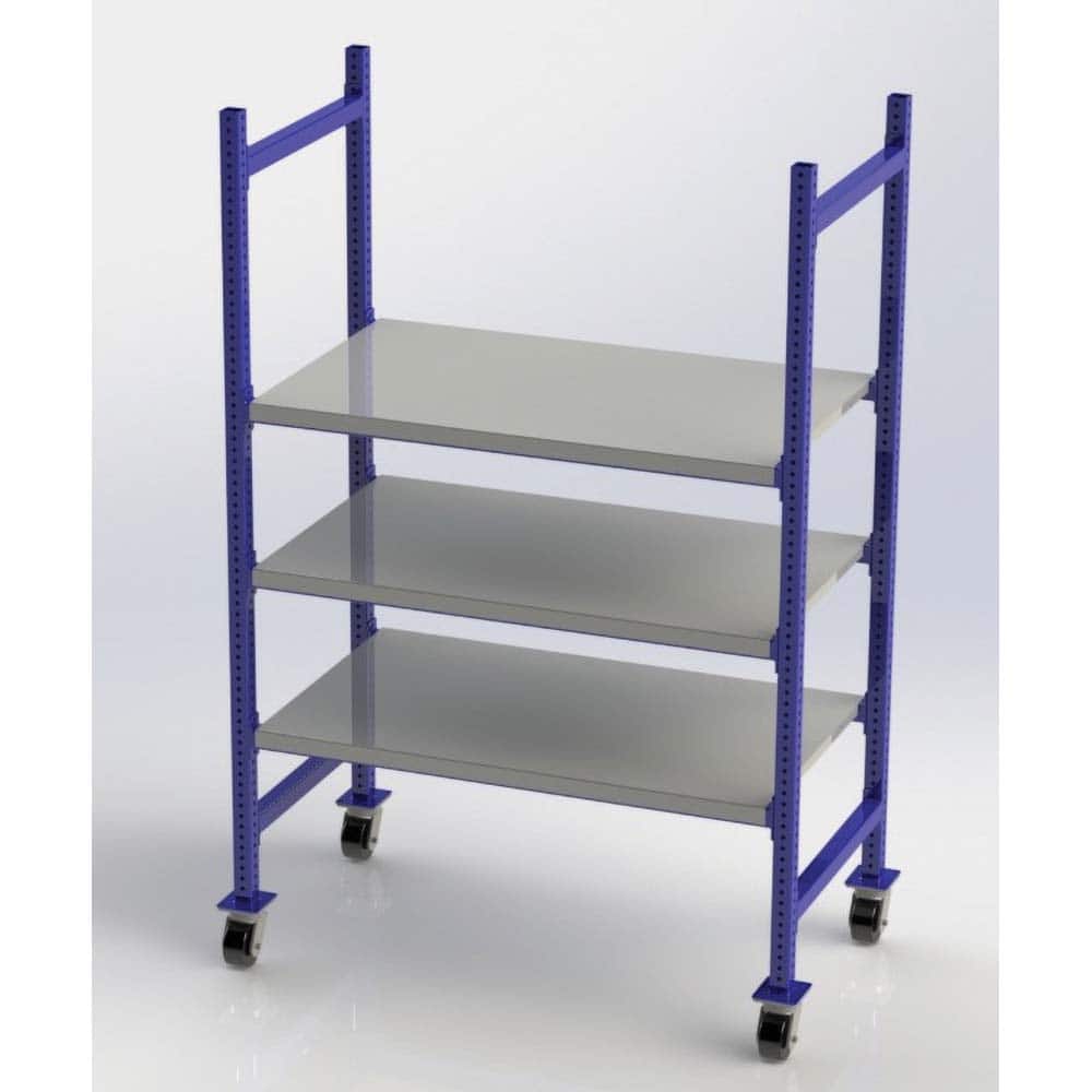 UNEX Manufacturing - Steel Shelving Type: Mobile Pick Tray Rack Starter or Add-On: Starter Unit - Apex Tool & Supply
