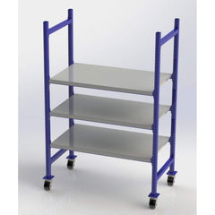 UNEX Manufacturing - Steel Shelving Type: Mobile Pick Tray Rack Starter or Add-On: Starter Unit - Apex Tool & Supply