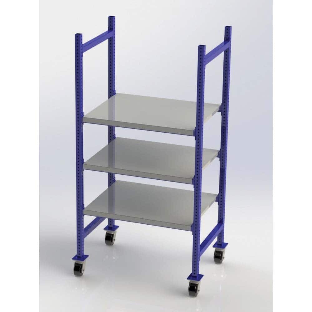 UNEX Manufacturing - Steel Shelving Type: Mobile Pick Tray Rack Starter or Add-On: Starter Unit - Apex Tool & Supply