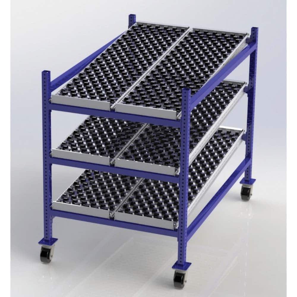 UNEX Manufacturing - Steel Shelving Type: Mobile Gravity Rack Starter or Add-On: Starter Unit - Apex Tool & Supply