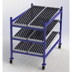 UNEX Manufacturing - Steel Shelving Type: Mobile Gravity Rack Starter or Add-On: Starter Unit - Apex Tool & Supply
