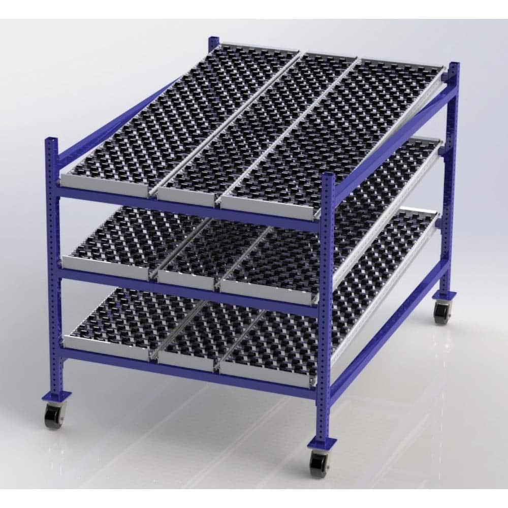 UNEX Manufacturing - Steel Shelving Type: Mobile Gravity Rack Starter or Add-On: Starter Unit - Apex Tool & Supply