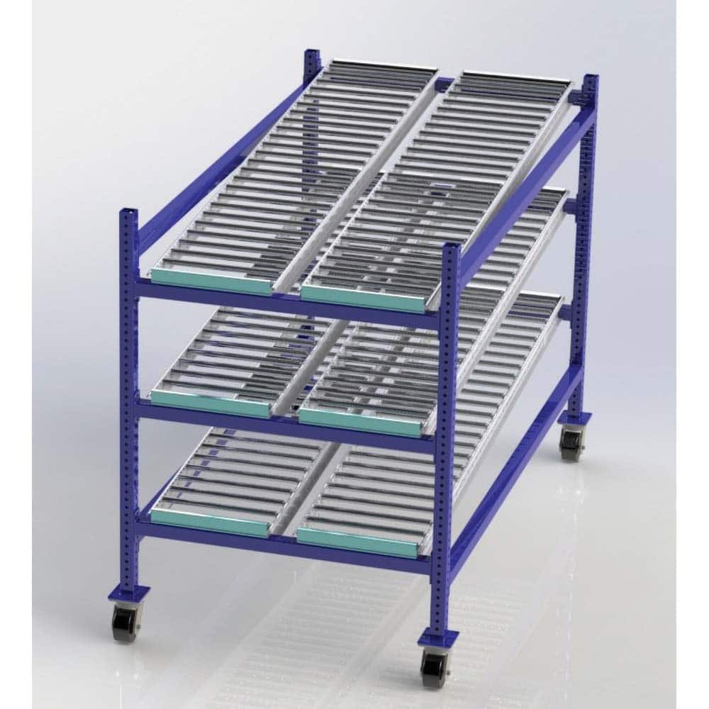 UNEX Manufacturing - Steel Shelving Type: Mobile Gravity Rack Starter or Add-On: Starter Unit - Apex Tool & Supply