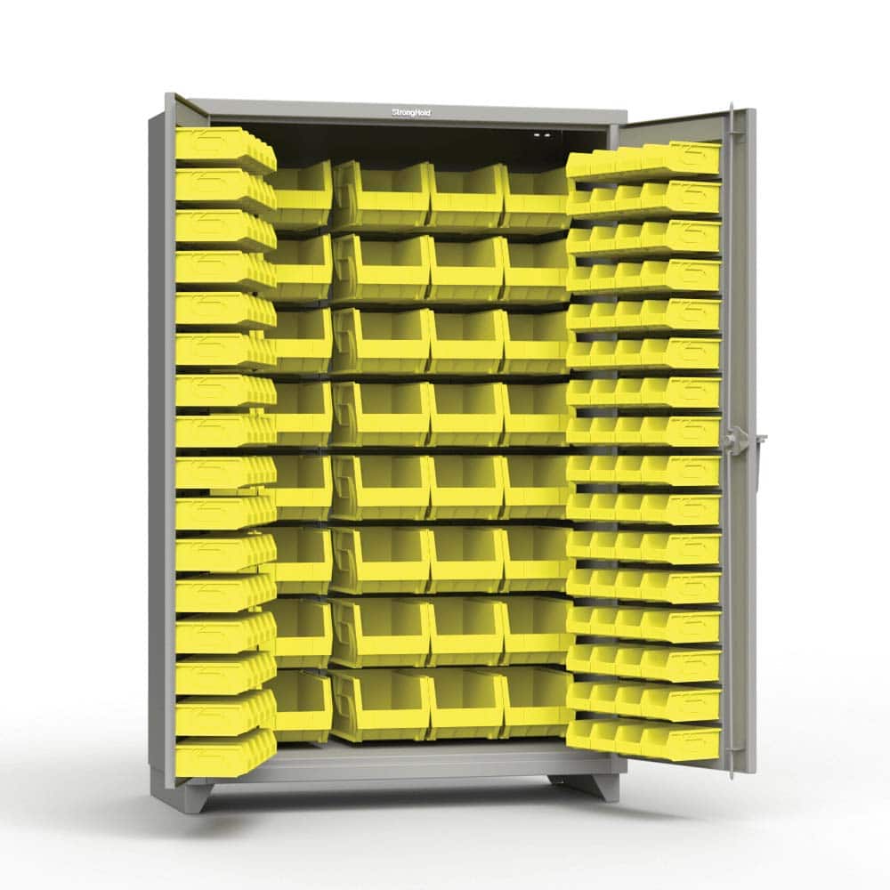Strong Hold - Small Parts Cabinets Type: Bin Width (Inch): 48 - Apex Tool & Supply