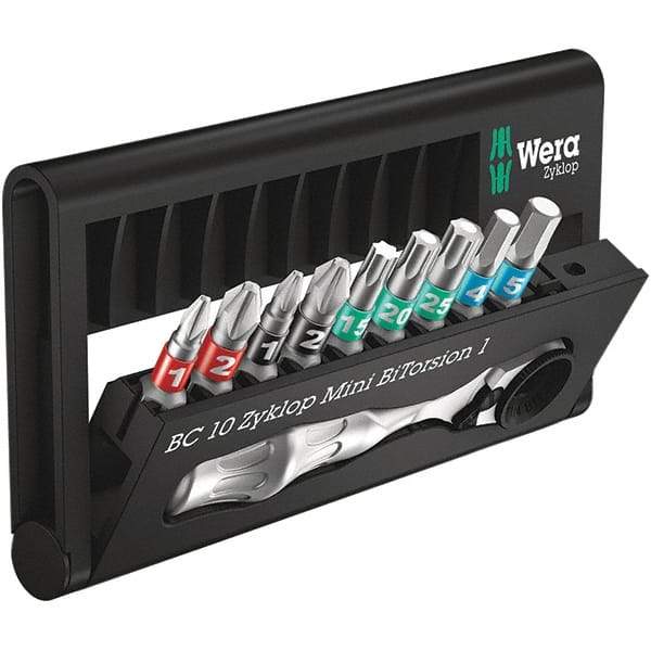 Wera - Screwdriver Bit Sets Type: Insert Bit Set Drive Size: 1/4 (Inch) - Apex Tool & Supply