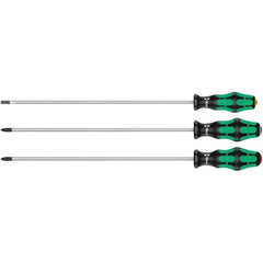 Wera - Screwdriver Sets Screwdriver Types Included: Pozidriv; Slotted; Phillips Number of Pieces: 3 - Apex Tool & Supply