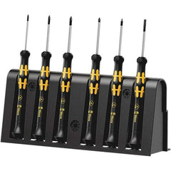 Wera - Screwdriver Sets Screwdriver Types Included: Phillips; Microstix; Slotted; TorxPlus Number of Pieces: 6 - Apex Tool & Supply