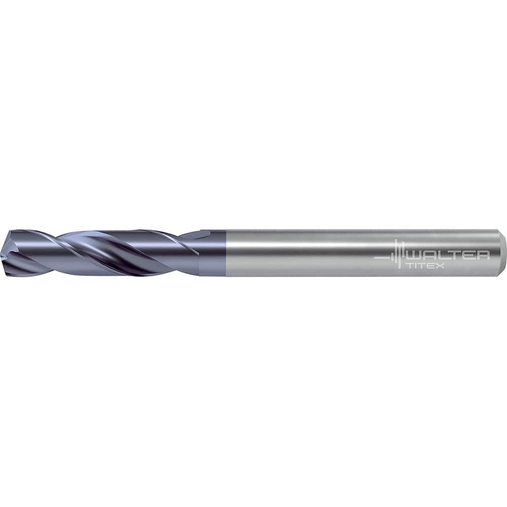 Screw Machine Length Drill Bit: 0.0625″ Dia, 140 °, Solid Carbide Coated, Right Hand Cut, Straight-Cylindrical Shank, Series DC150-03-A0