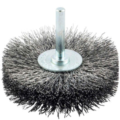 Norton - 3" OD, Crimped Carbon Wheel Brush - Apex Tool & Supply