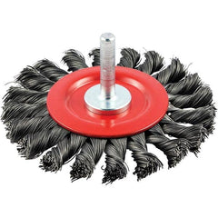 Norton - 3" OD, Knotted Carbon Wheel Brush - Apex Tool & Supply