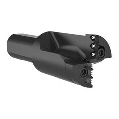 Allied Machine and Engineering - 3-15/64" Max Drill Depth, 1xD, 76.2mm Diam, Indexable Insert Drill - Apex Tool & Supply