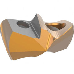 Allied Machine and Engineering - 31/64" Diam 140° Seat Size 12 Spade Drill Insert - Apex Tool & Supply