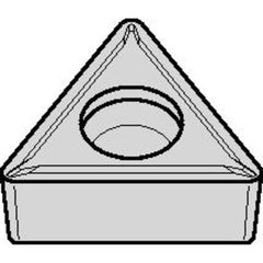 TCMT 432 Single-sided|T TN20P, 1/32″ Corner Radius, 3/16″ Thick, 1/2″ Inscribed Circle, TiN, Turning Indexable Insert - Apex Tool & Supply