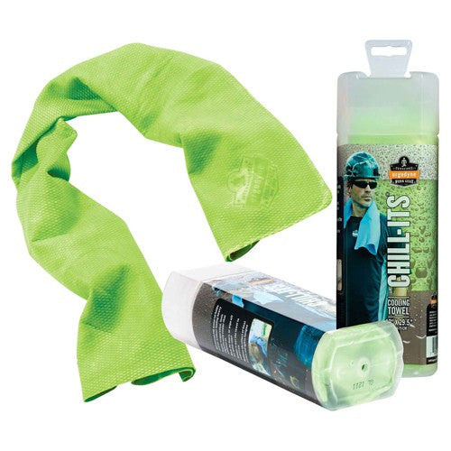 Chill-Its Cooling Towel Hi Viz Lime - Apex Tool & Supply