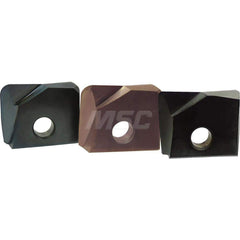 Milling Inserts; Insert Style: XR1A; Insert Size: 02402; Insert Material: Solid Carbide; Material Grade: Micrograin; Length (Inch): 3/8; Thickness Range (Decimal Inch): 0.1000 to 0.1250; Series: XR1A; Coating/Finish: TiAlN; Width (Decimal Inch - 4 Decimal