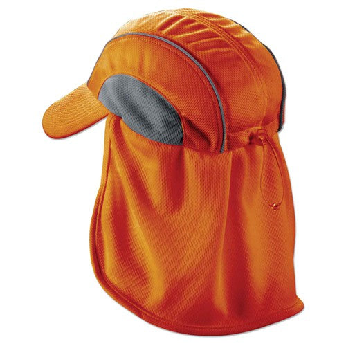 6650 Orange Hat W/ Neck Shade High Perf - Apex Tool & Supply