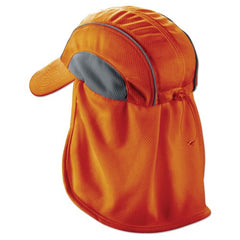 6650 Orange Hat W/ Neck Shade High Perf - Apex Tool & Supply